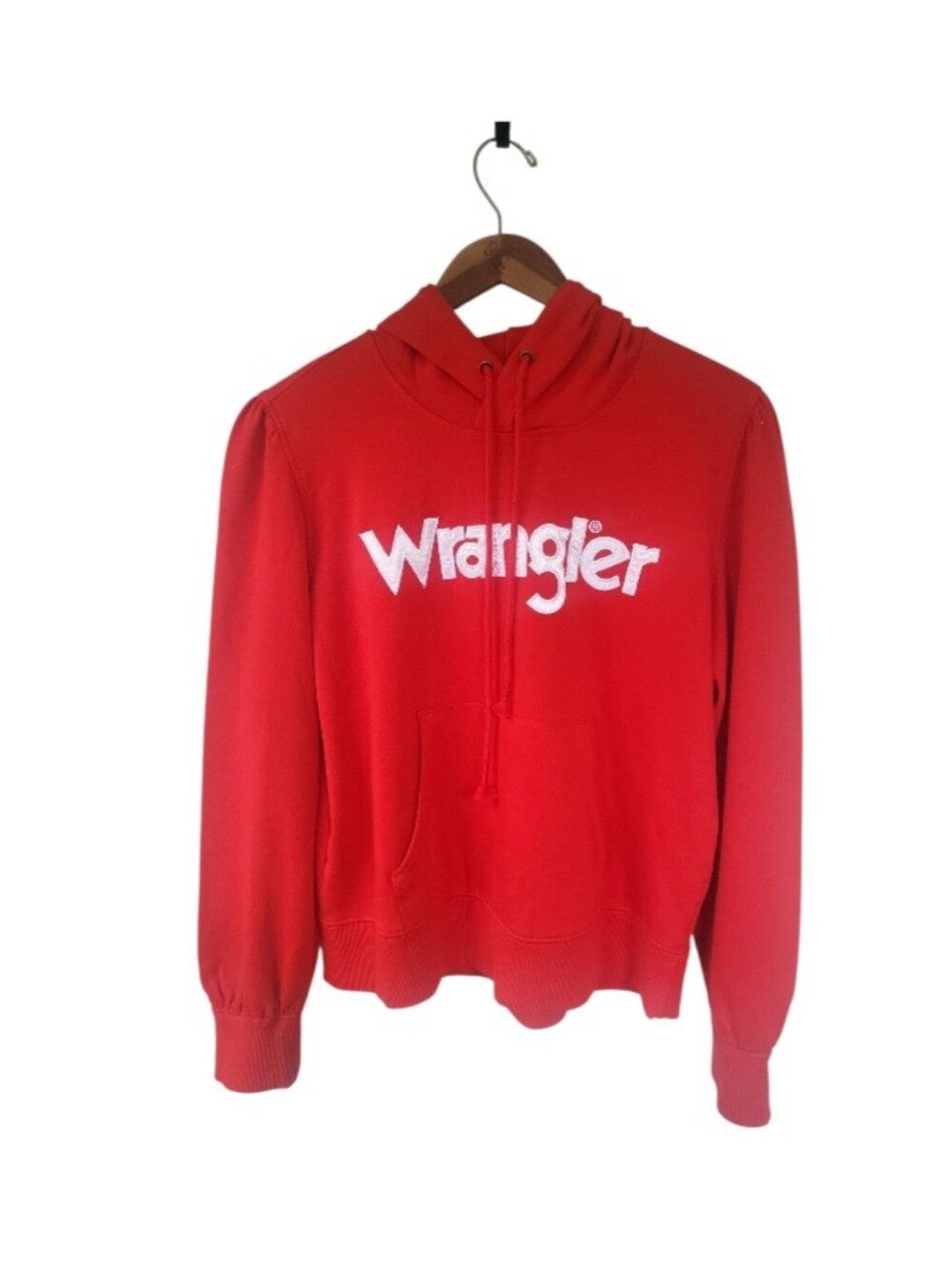 NWT Wrangler Retro Spell Out Red Cowgirl Hoodie Pullover Sweatshirt L $55 - Picture 6 of 7